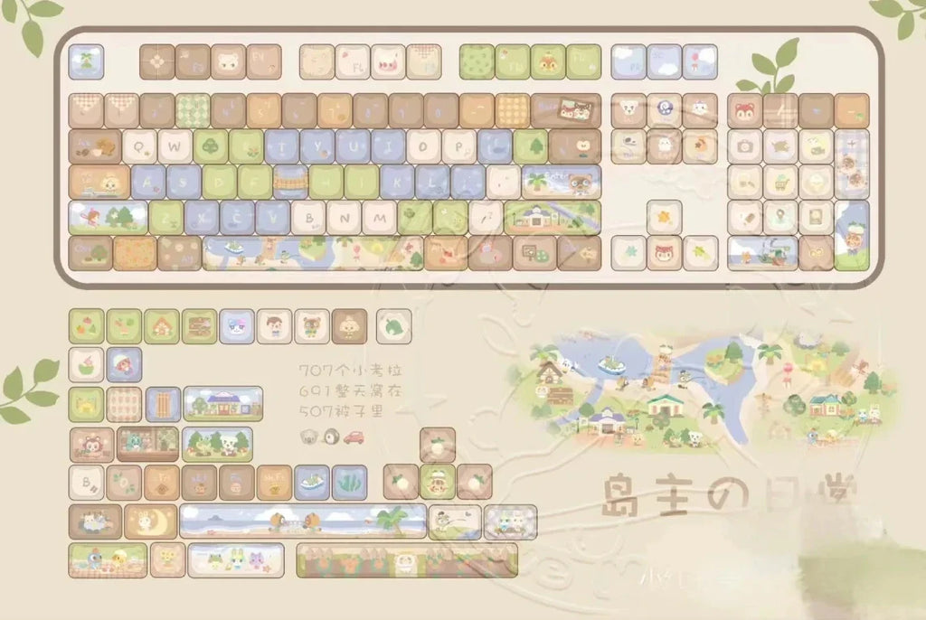 Teclas de gato, bonitas teclas MAO Keycap pbt, 142 teclas, regalo personalizado, sublimación térmica para teclado mecánico MX Switch