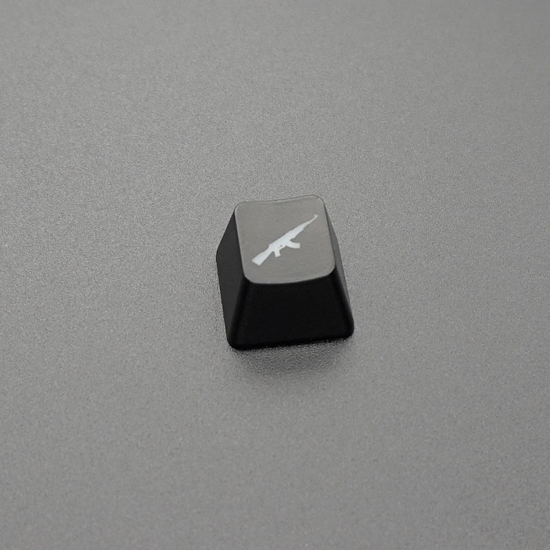 CS GO Gaming keycaps Key Button CF key caps game keycap Game Accessories Personality Pervious ABS Cap for Mechanical keyboard