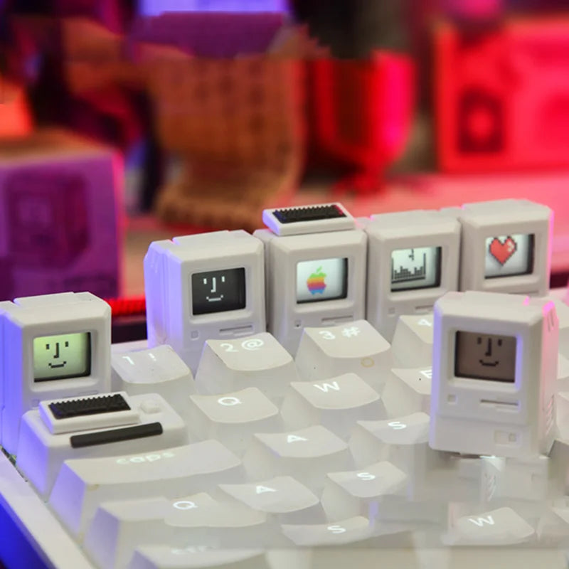 2023 K-04 MAC FC, teclas de juego Retro clásicas, teclado mecánico, bonita tapa de llave, botón de juego, teclas personalizadas para interruptor