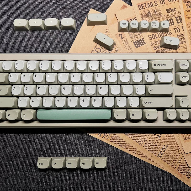 Idobao Retro MA Näppäimistöt MAC Näppäimistö Näppäimistölle PBT Alkuperäinen Design Mekaaniselle Näppäimistölle Cherry MX Switches Yksinkertaiset näppäinsuojukset