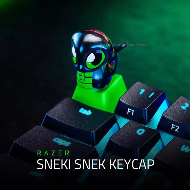 Razer Sneki Snek Keycap Lindo accesorio de teclado complementario Hecho de ABS y PVC Se adapta a todos los teclados mecánicos y ópticos de Razer